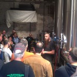 Adam Lamoreaux, Linden Street Brewer/Owner gives a tour