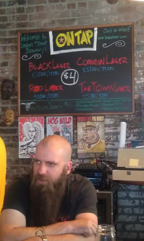 Adam Lamoreaux, Brewer/Owner of Linden Street with tap list